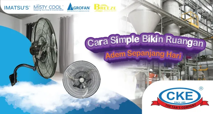 Wall Fan CKE – Angin Kencang, Ruangan Adem, Produktivitas Naik 