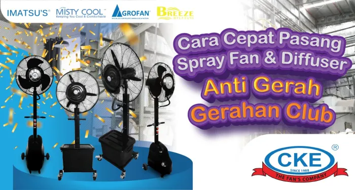Biar Nggak Gerah! Cara Gampang Pasang Spray Fan & Diffuser Grill di Kafe atau Outdoor Spot