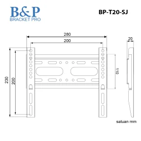 Bracket BP-T20-SJ<br> 2 bp_t20_sj_02