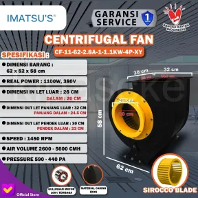 Centrifugal Fan  1 cf_11_62_2_8a_1_1_1kw_4p_xy_01