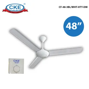 Ceiling Fan CF-48-3BL/WHT-HTY-DM 1 cf_48_3blwht_hty_dm_01