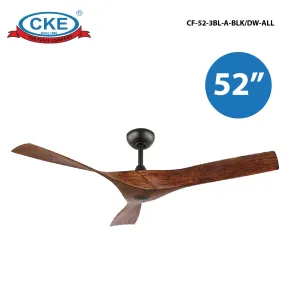 Ceiling Fan CF-52-3BL-A-BLK/DW-ALL<br> 1 cf_52_3bl_a_blkdw_all_01
