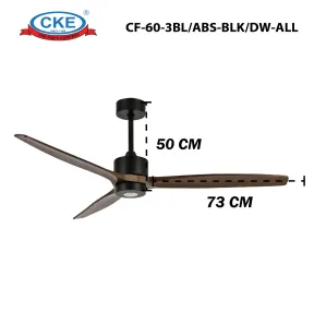 Ceiling Fan CF-60-3BL/ABS-BLK/DW-ALL 3 cf_60_3bl_abs_blk_dw_all_03