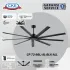 Ceiling Fan CF-72-9BL/AL-BLK-ALL cf 72 9blal blk all 02