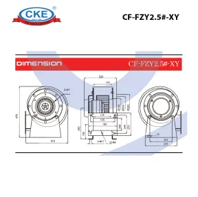 Centrifugal Fan CF-FZY2.5#-XY 4 cf_fzy2_5_xy_04