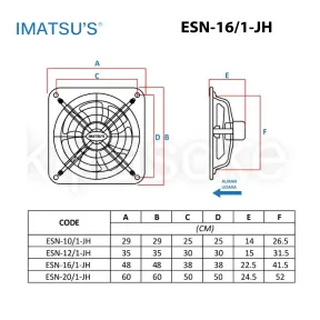 Exhaust Fan ESN-16/1-JH 5 esn_161_jh_15
