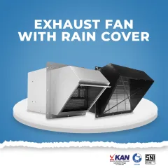 Exhaust Fan with Rain Cover