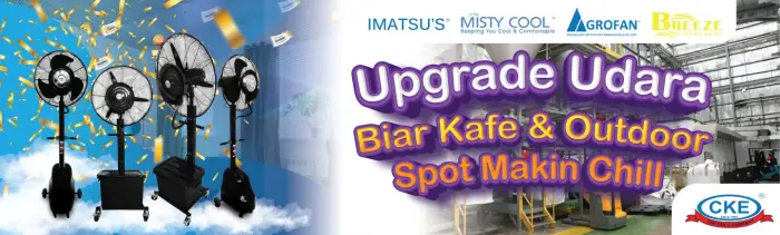 Biar Nggak Gerah! Cara Gampang Pasang Spray Fan & Diffuser Grill di Kafe atau Outdoor Spot
