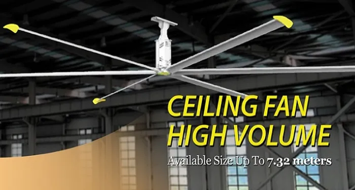 High Volume Low Speed Ceiling Fan HVLS