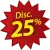 Disc 25% 31 Okt