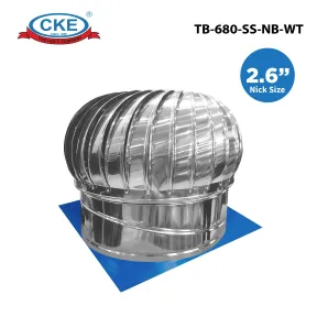 Turbin Ventilator TB-680-SS-NB-WT<br> 1 tb_680_ss_nb_wt_01