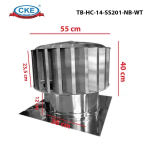 Turbin Ventilator TB-HC-14-SS201-NB-WT<br> 2 tb_hc_14_ss201_nb_wt_02