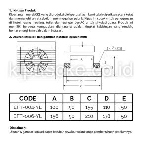 Exhaust Toilet EFT-004-YL 3 ~item/2021/12/24/eft_004_yl_3w
