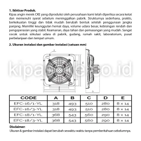 Exhaust Fan EFC-16/3-YL 3 ~item/2021/12/29/efc_16_3_yl_3w