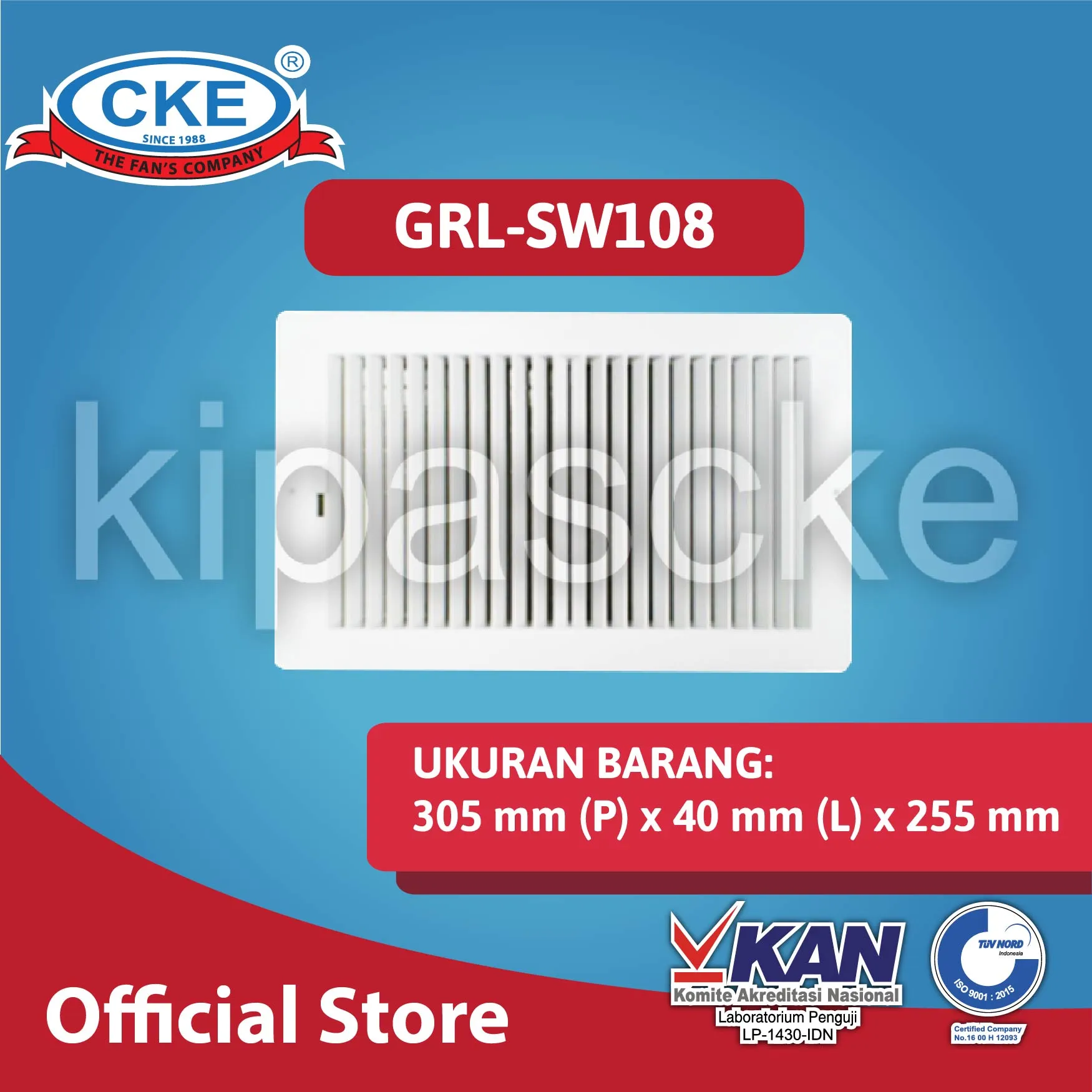 GRL-SW108 | Diffuser Grill | KIPAS CKE