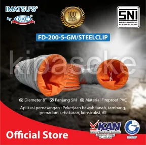 Flexible Duct FD-200-5-GM/STEELCLIP 1 ~item/2022/5/21/fd_200_5_gm_steelclip_1w