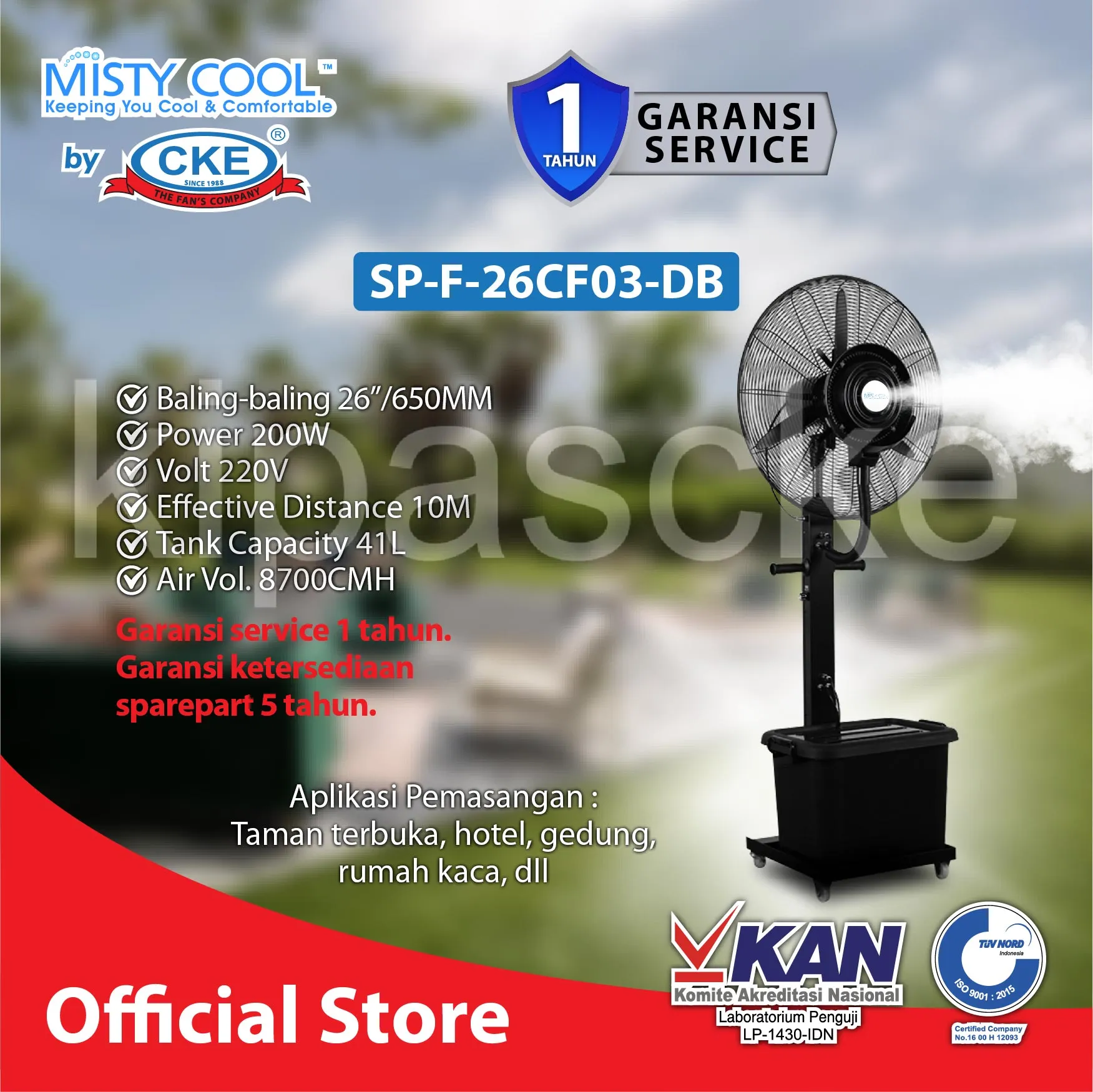 SPF26CF03DB Spray Fan KIPAS CKE